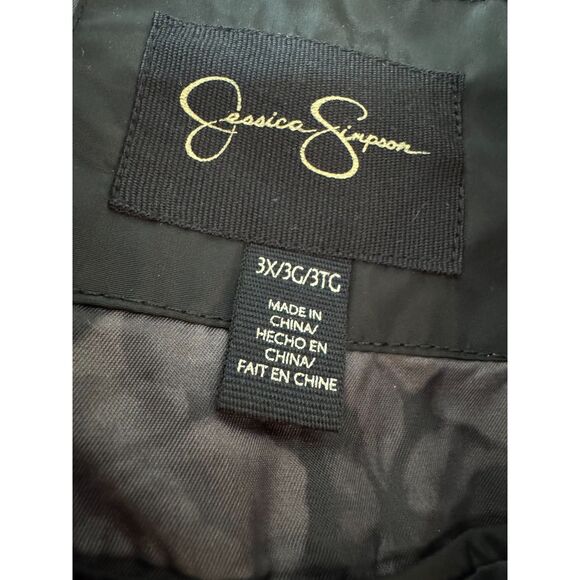 Jessica Simpson Black Quilted Puffer Coat – Women’s Size 3x - Picture 2 of 5